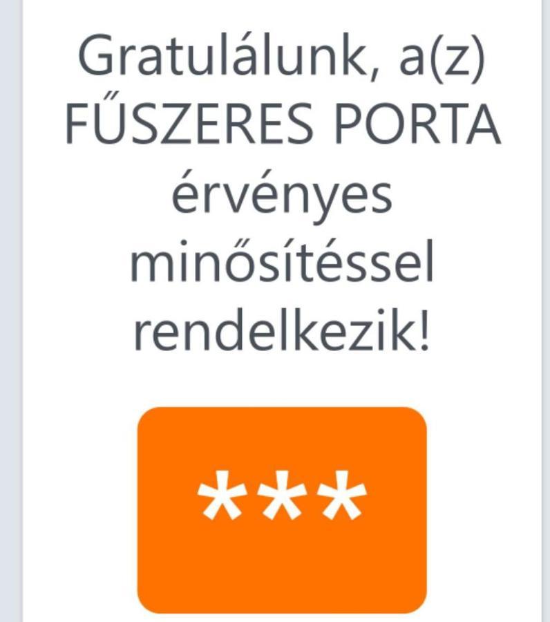 Fuszeres Porta Villa Mihalyfa Екстериор снимка